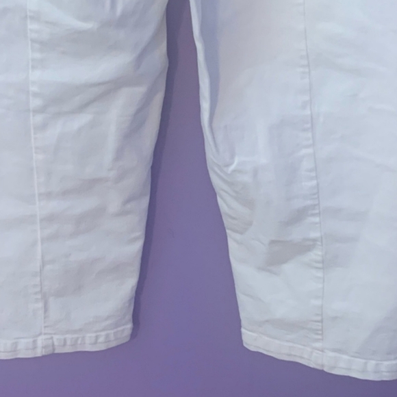 Madewell Emmett Wide Leg Barrel Jeans Size 27P Cream White Cotton Blend EUC - Picture 7 of 13